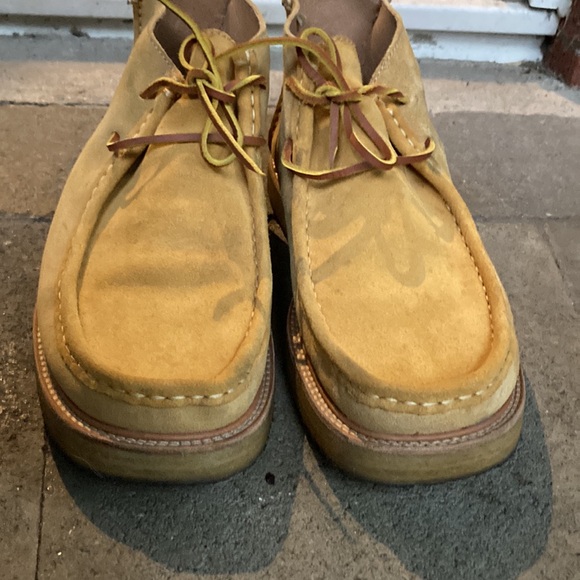 WILDBUNCH beige suede Wally shoes, size 11 *as is - Picture 6 of 15